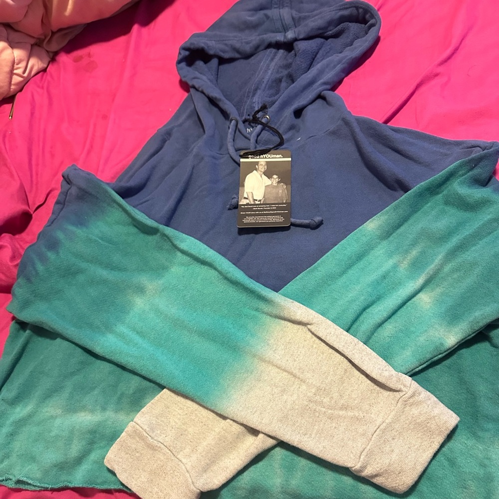 Good Hyouman tie dye crop hoodie